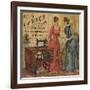 Ladies Looking at Sewing Machine-null-Framed Giclee Print