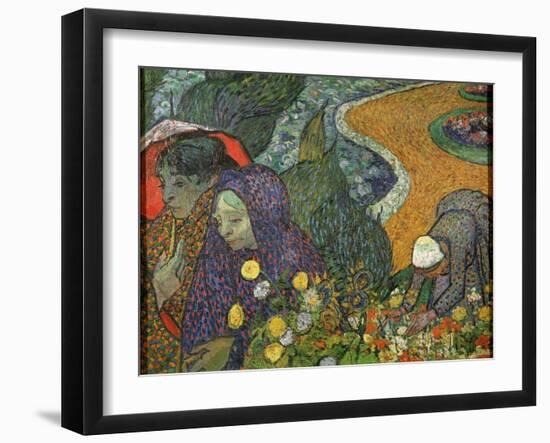 Ladies of Arles (Memory of the Garden at Ette), 1888-Vincent van Gogh-Framed Giclee Print