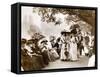 Ladies of Edwardian Society Take a Stroll in Hyde Park, 1905-null-Framed Stretched Canvas