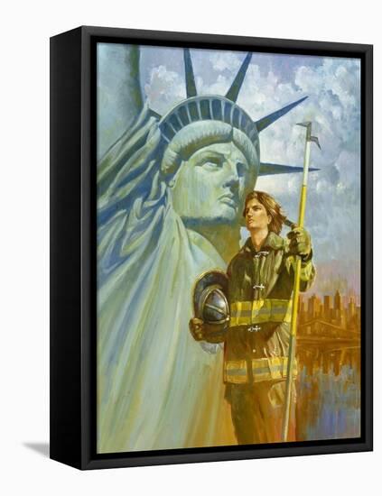 Ladies of Liberty-Hal Frenck-Framed Stretched Canvas