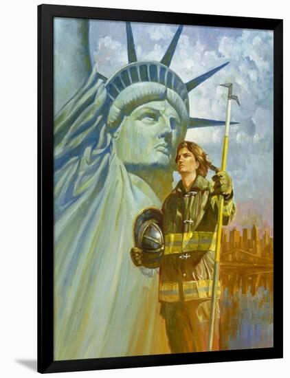 Ladies of Liberty-Hal Frenck-Framed Giclee Print