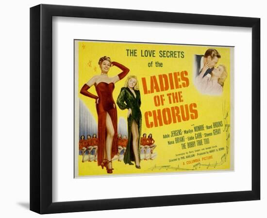 Ladies of the Chorus, Adele Jergens, Marilyn Monroe, 1948-null-Framed Art Print