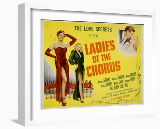 Ladies of the Chorus, Adele Jergens, Marilyn Monroe, 1948-null-Framed Art Print