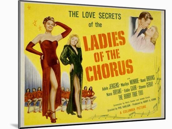 Ladies of the Chorus, Adele Jergens, Marilyn Monroe, 1948-null-Mounted Art Print