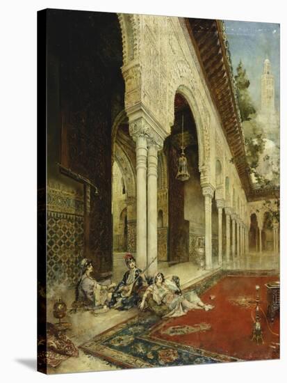 Ladies of the Harem-(attributed to) Leon Comerre-Stretched Canvas