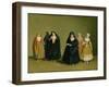 Ladies of the Knights of Malta with Their Maid Servant-Antoine de Favray-Framed Giclee Print