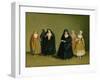 Ladies of the Knights of Malta with Their Maid Servant-Antoine de Favray-Framed Giclee Print