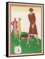 Ladies on a Golf Course-Berlinger-Framed Stretched Canvas