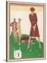 Ladies on a Golf Course-Berlinger-Stretched Canvas