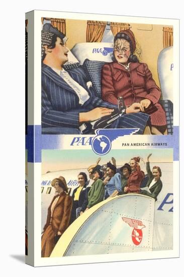 Ladies on Pan American Airplanes-null-Stretched Canvas