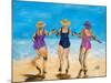 Ladies on the Beach II-Julie DeRice-Mounted Art Print