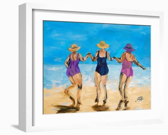 Ladies on the Beach II-Julie DeRice-Framed Art Print