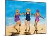 Ladies on the Beach II-Julie DeRice-Mounted Art Print