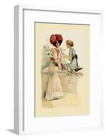 Ladies on the Veranda-null-Framed Art Print