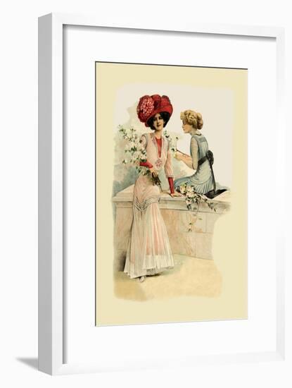 Ladies on the Veranda-null-Framed Art Print