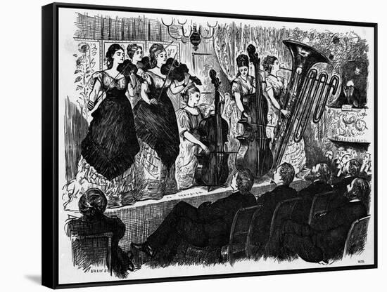 Ladies' Orchestra, 1875-null-Framed Stretched Canvas