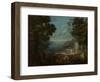 Ladies Outing at Hunkar Iskelesi Along the Bosporus-Jean Baptiste Vanmour-Framed Art Print