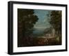 Ladies Outing at Hunkar Iskelesi Along the Bosporus-Jean Baptiste Vanmour-Framed Art Print