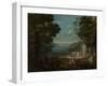 Ladies Outing at Hunkar Iskelesi Along the Bosporus-Jean Baptiste Vanmour-Framed Art Print