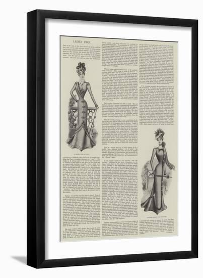 Ladies' Page-null-Framed Giclee Print