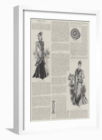 Ladies' Page-null-Framed Giclee Print