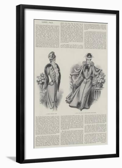 Ladies' Page-null-Framed Giclee Print