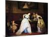 Ladies Playing Billiard, 1869-Charles Edouard Boutibonne-Mounted Giclee Print