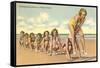 Ladies Playing Leap-Frog, Florida-null-Framed Stretched Canvas