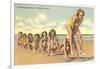 Ladies Playing Leap-Frog, Florida-null-Framed Art Print