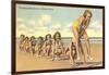 Ladies Playing Leap-Frog, Florida-null-Framed Art Print