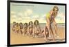 Ladies Playing Leap-Frog, Florida-null-Framed Art Print