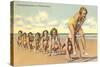 Ladies Playing Leap-Frog, Florida-null-Stretched Canvas