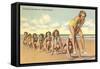 Ladies Playing Leap-Frog, Florida-null-Framed Stretched Canvas