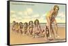 Ladies Playing Leap-Frog, Florida-null-Framed Stretched Canvas