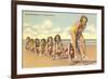 Ladies Playing Leap-Frog, Florida-null-Framed Premium Giclee Print