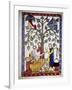 Ladies Preparing the Bath of Poet Jakob Von Warte. Codex Manesse (Ca.1300)-null-Framed Giclee Print