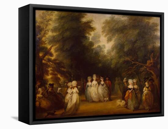 Ladies Promenading on the Mall, St James Park, 1820-George Frost-Framed Stretched Canvas