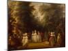 Ladies Promenading on the Mall, St James Park, 1820-George Frost-Mounted Giclee Print
