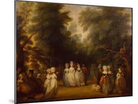 Ladies Promenading on the Mall, St James Park, 1820-George Frost-Mounted Giclee Print