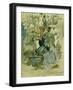 Ladies Seated on a Bench-Maurice Brazil Prendergast-Framed Giclee Print