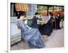 Ladies Sewing, 1848-Gustave Caillebotte-Framed Photo