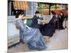 Ladies Sewing, 1848-Gustave Caillebotte-Mounted Photo