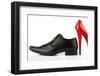 Ladies Shoes and Men's Shoes, Symbolic Photo for Partnership and Equality-ginasanders-Framed Premium Photographic Print