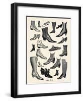 Ladies Shoes-The Vintage Collection-Framed Giclee Print