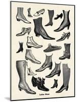 Ladies Shoes-The Vintage Collection-Mounted Giclee Print