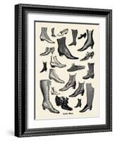 Ladies Shoes-The Vintage Collection-Framed Giclee Print