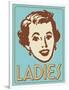 Ladies Turquoise-Retroplanet-Framed Giclee Print