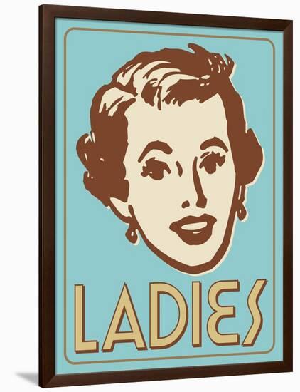 Ladies Turquoise-Retroplanet-Framed Giclee Print