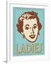 Ladies Turquoise-Retroplanet-Framed Giclee Print