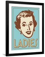 Ladies Turquoise-Retroplanet-Framed Giclee Print